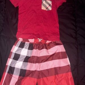 Burberry shirt and swim short